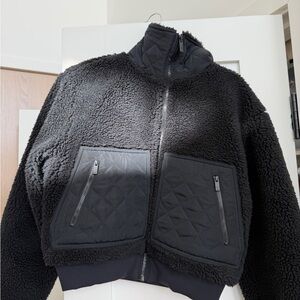 ALO Yoga Black Sherpa Jacket